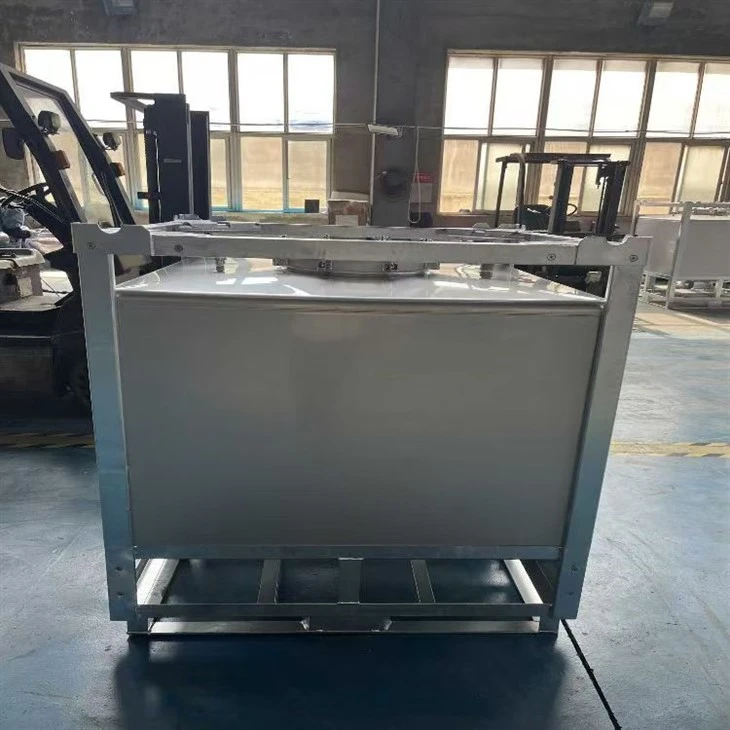 350 gallon tote tank i rustfritt stål